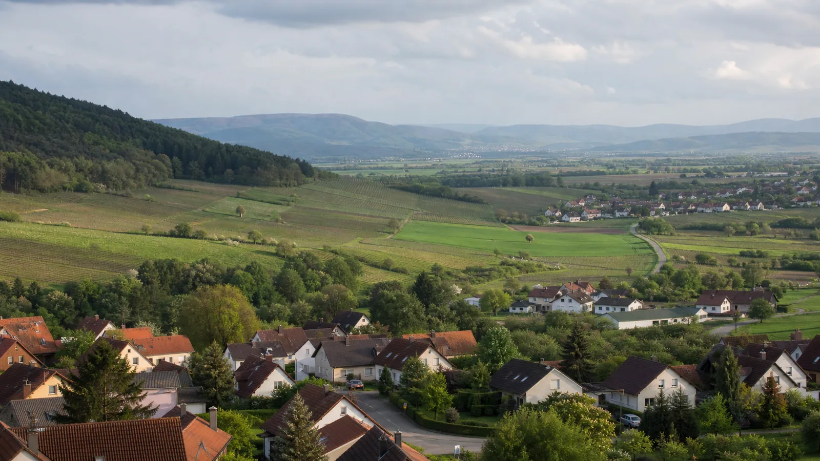 Wohnlagen und Landschaft in der Pfalz